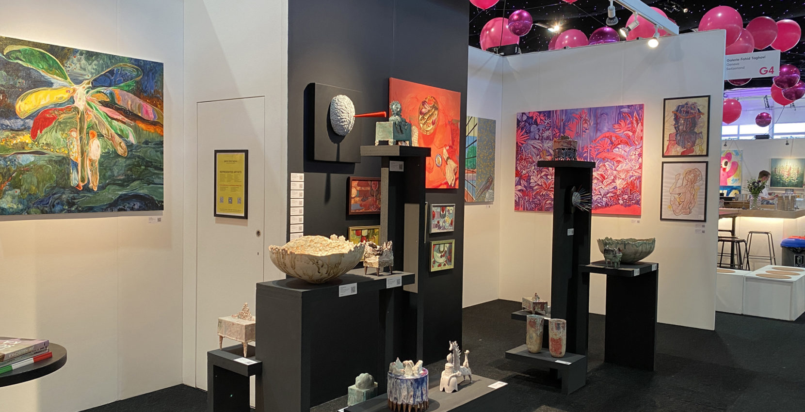 Galerie Fahid Taghavi stand at Affordable Art Fair Battersea Spring 2025 London
