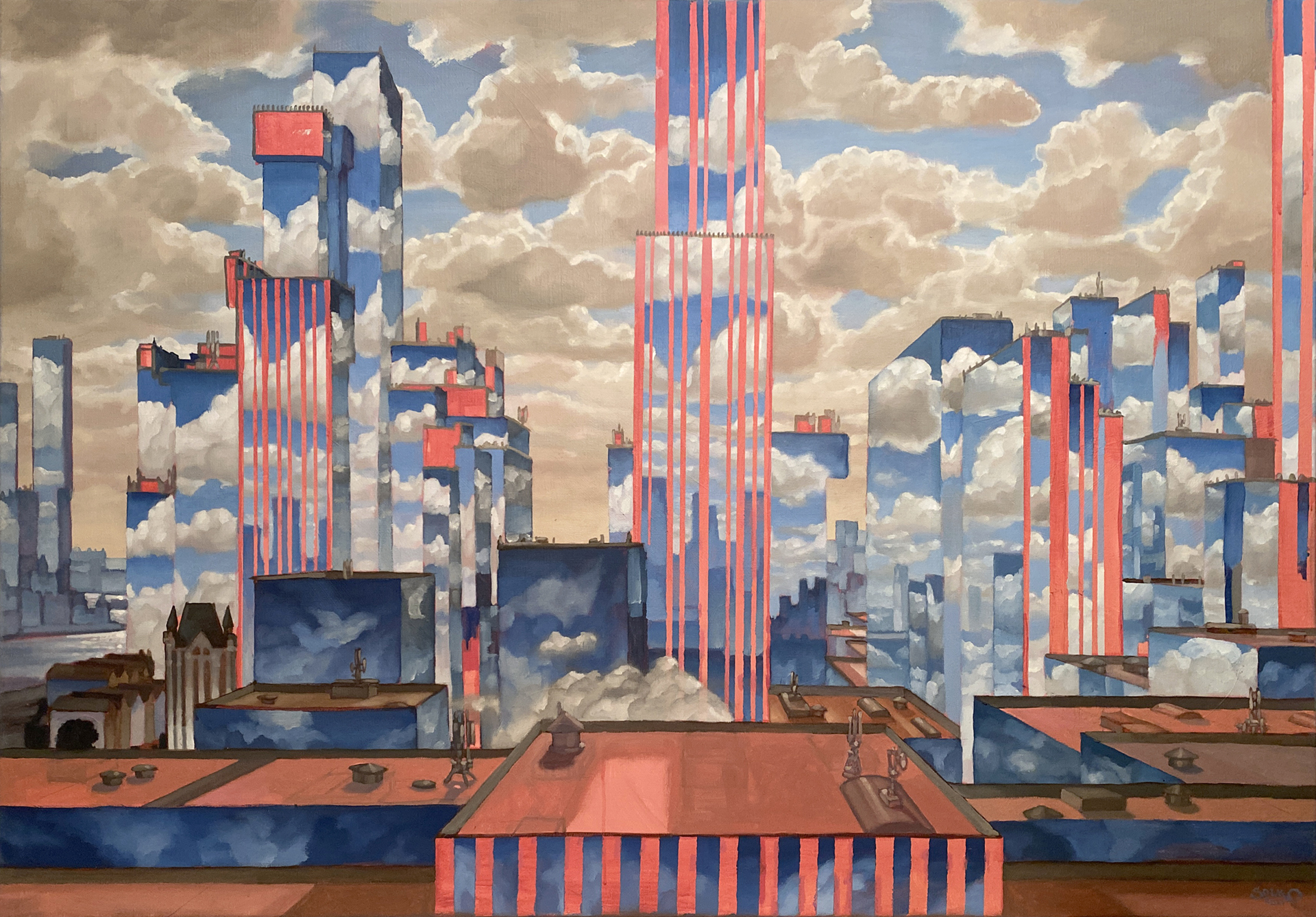 Solko Schalm The City of Clouds Painting